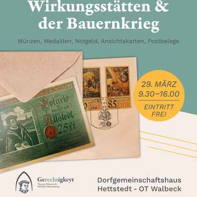 Plakat Ausstellung Verein Hettstedter Münzfreunde e.V.